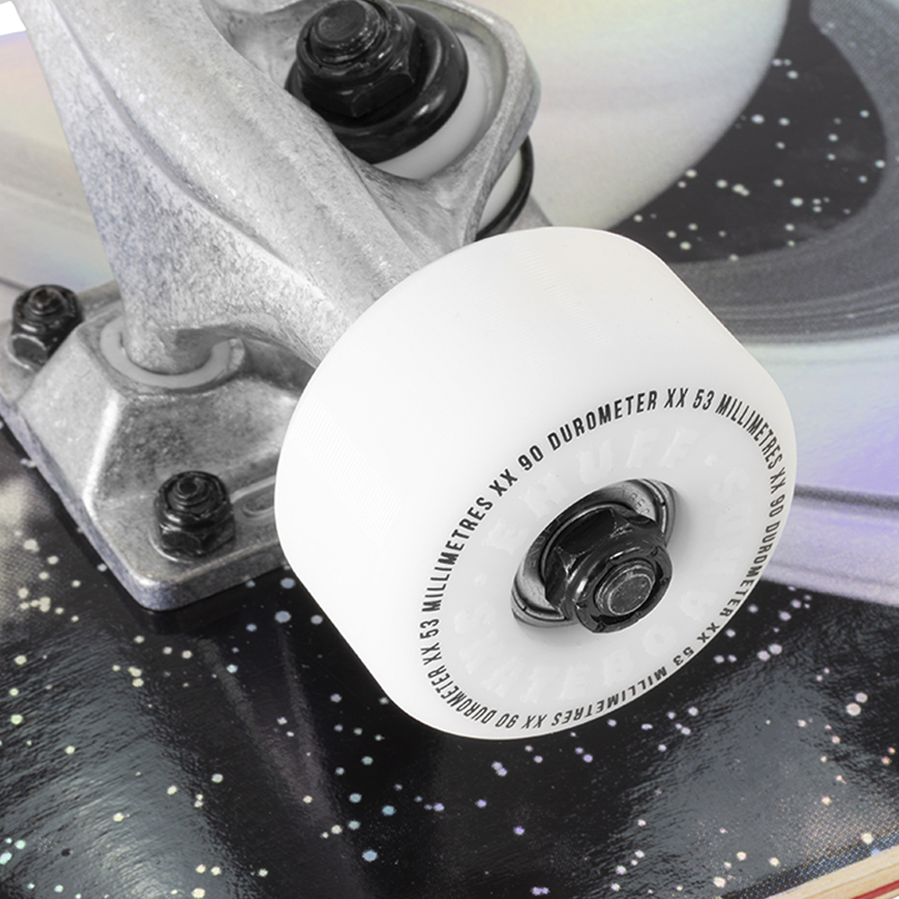 Enuff Skully Hologram Complete Skateboard Black - wheel detail