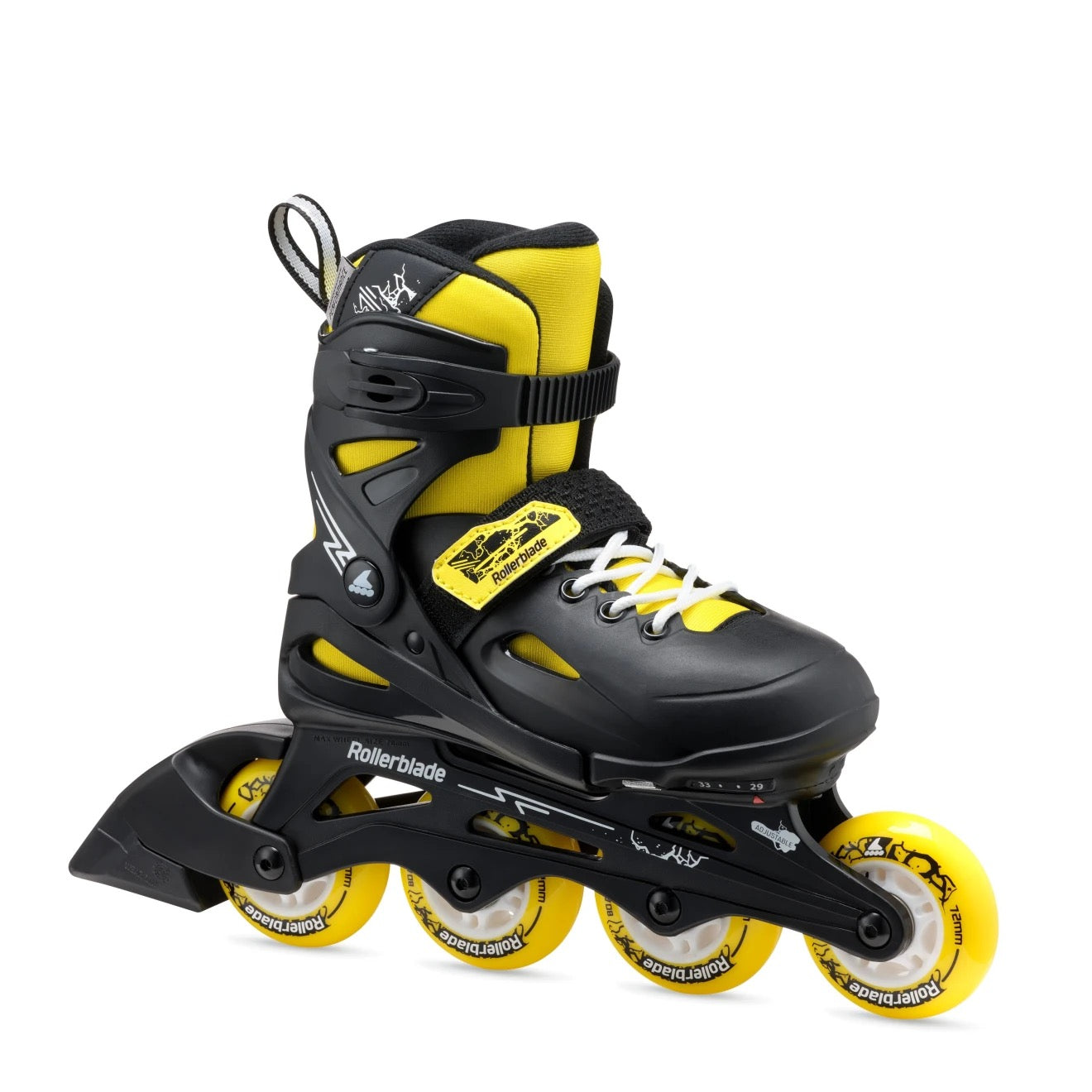 Rollerblade Fury Inline Roller Skate Black/Yellow