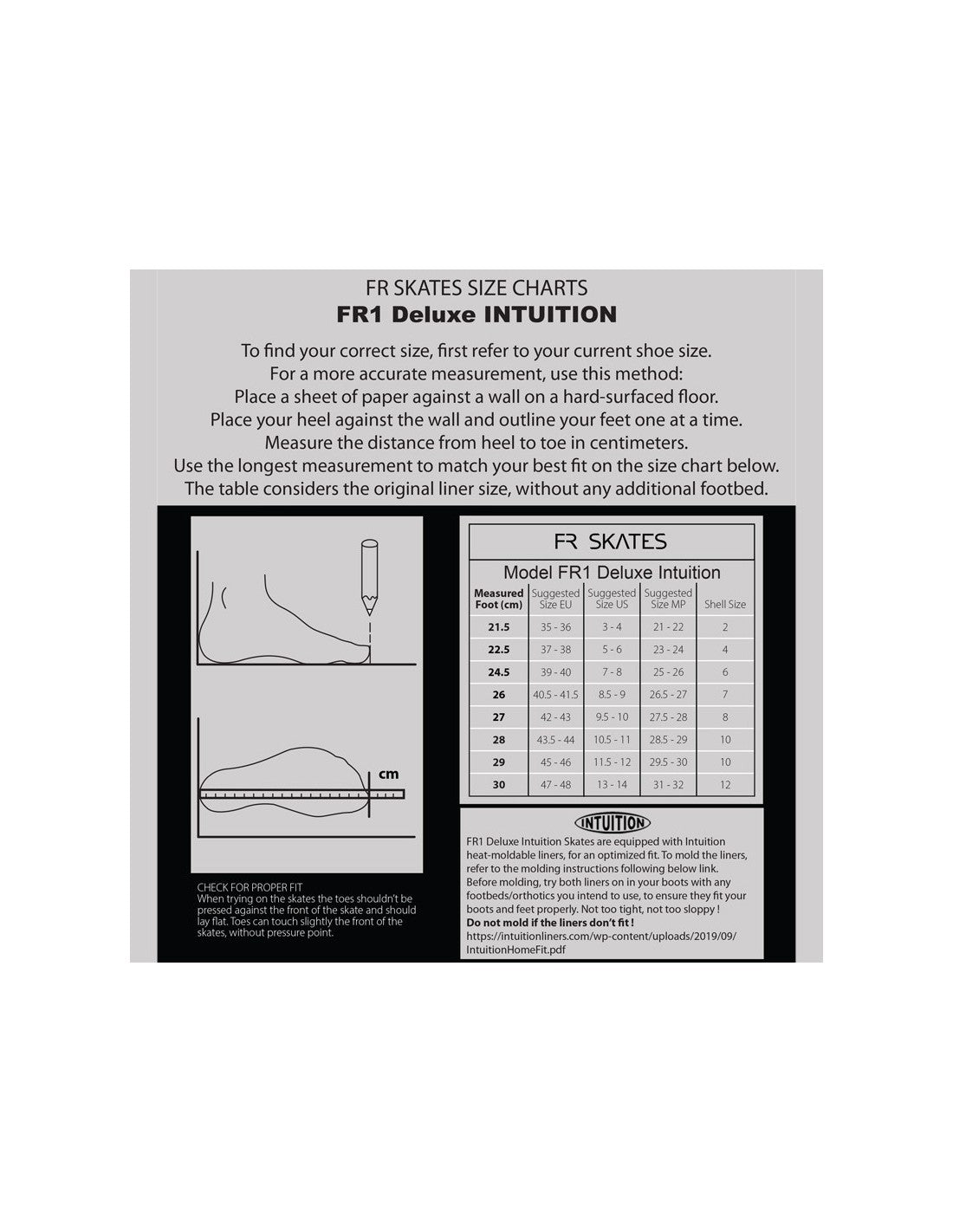 FR - FR1 80 DELUXE INTUITION - BLACK Skates