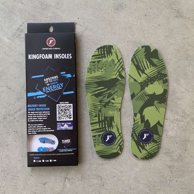King Foam FP Insoles Green Camo 3 mm