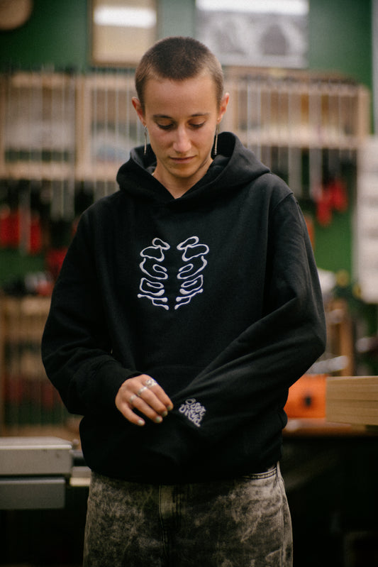 8SET x Silvia hoodie, black – view 3
