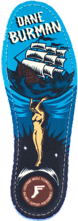 FP King Foam insole, Dane Burman artwork