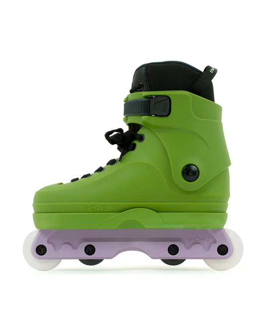 Echo Verve aggressive skates, green and purple – view 4
