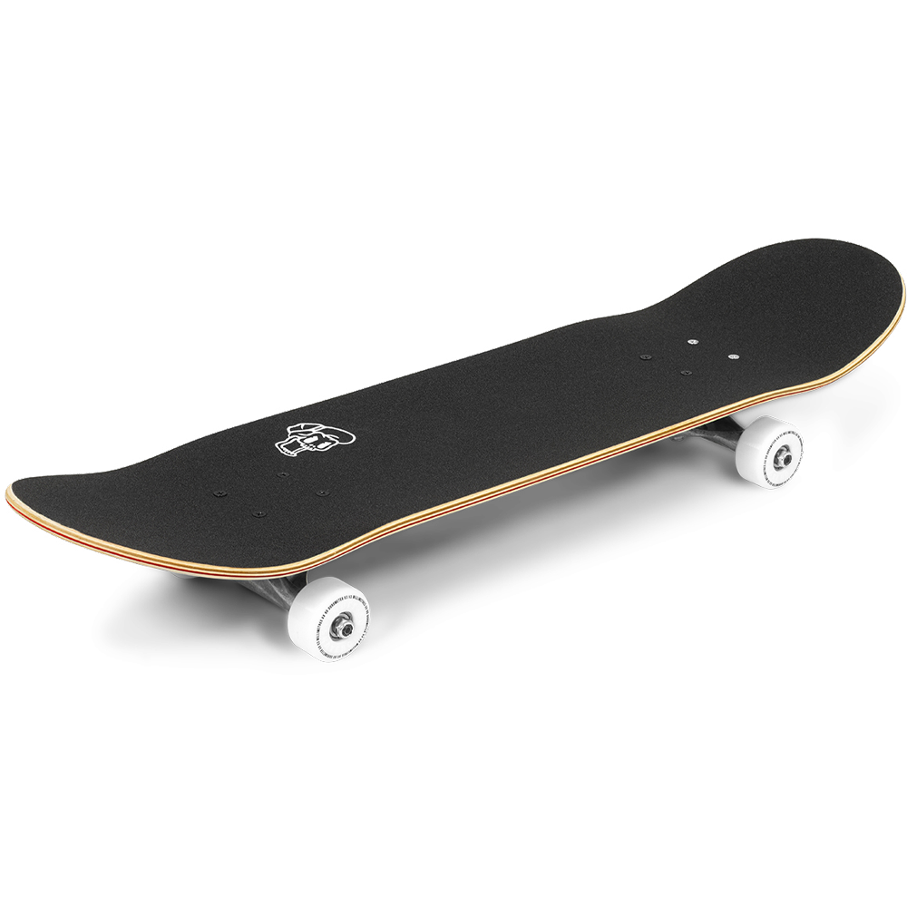 Enuff Skully Hologram Complete Skateboard Black - angle grip