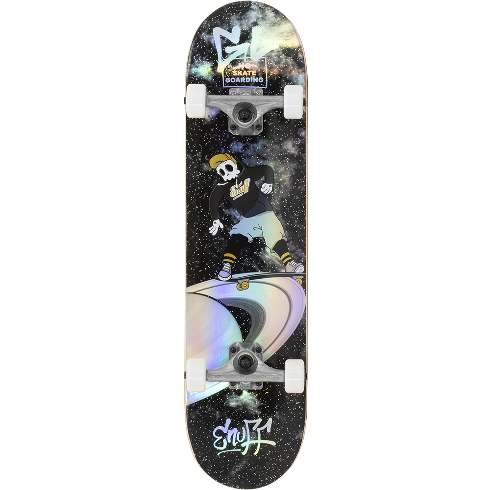 Enuff Skully Hologram Complete Skateboard Black - graphic