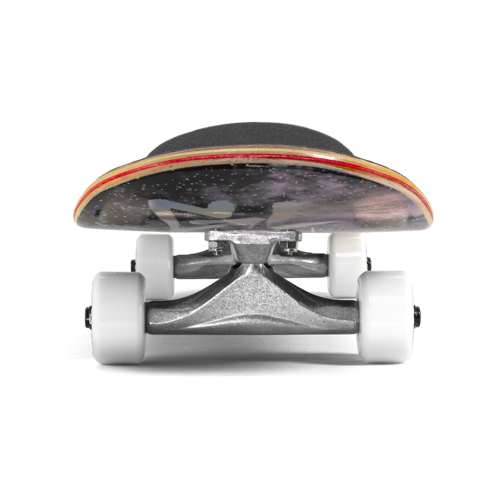 Enuff Skully Hologram Complete Skateboard Black - nose