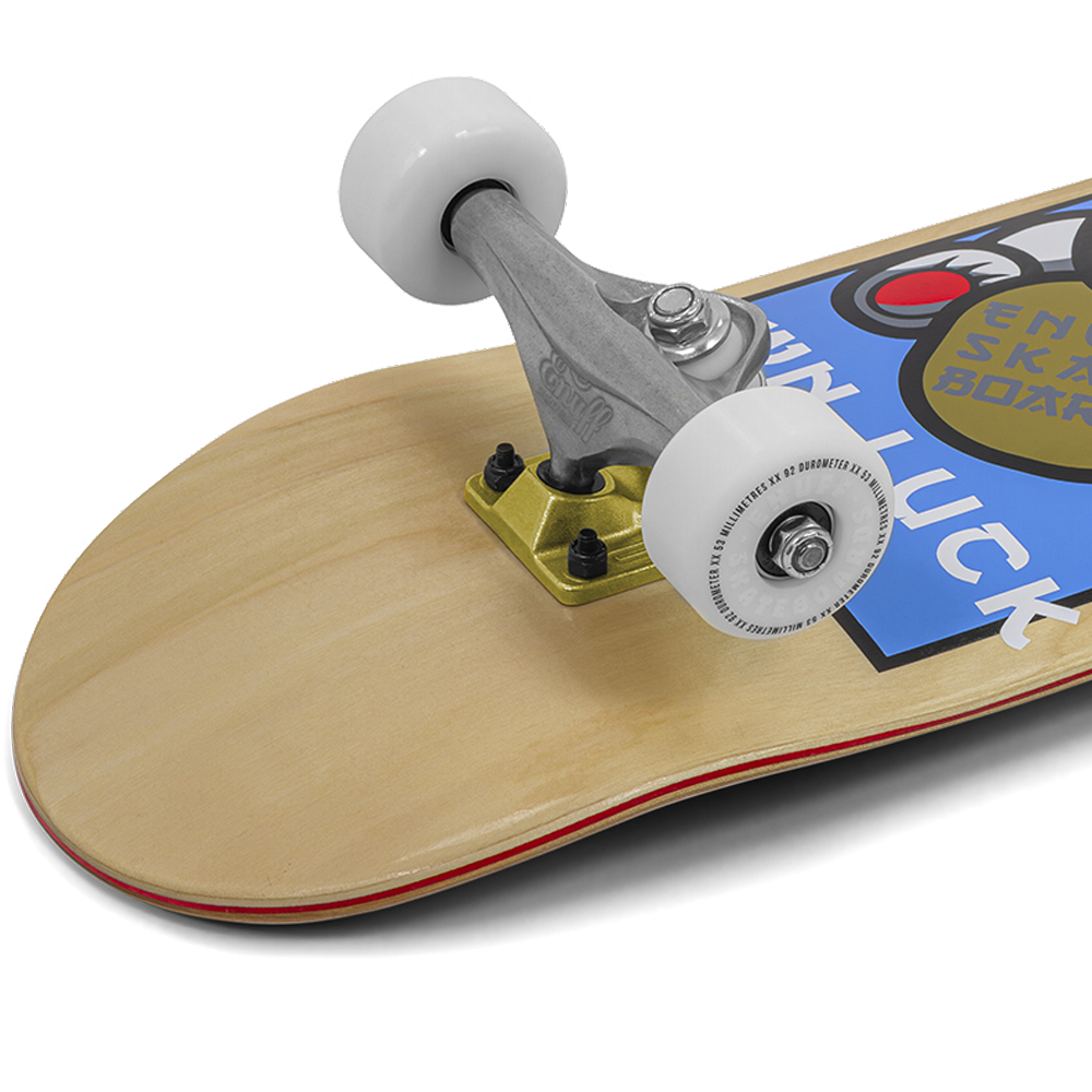 Enuff Lucky Cat Complete Skateboard 8" Natural - truck detail