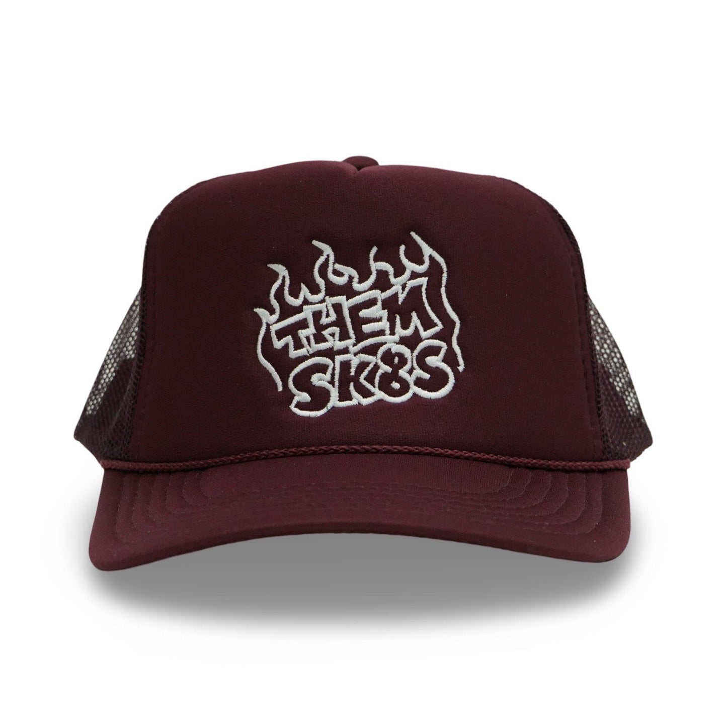 THEM SKATES - FIRE -  TRUCKER - BURGANDY