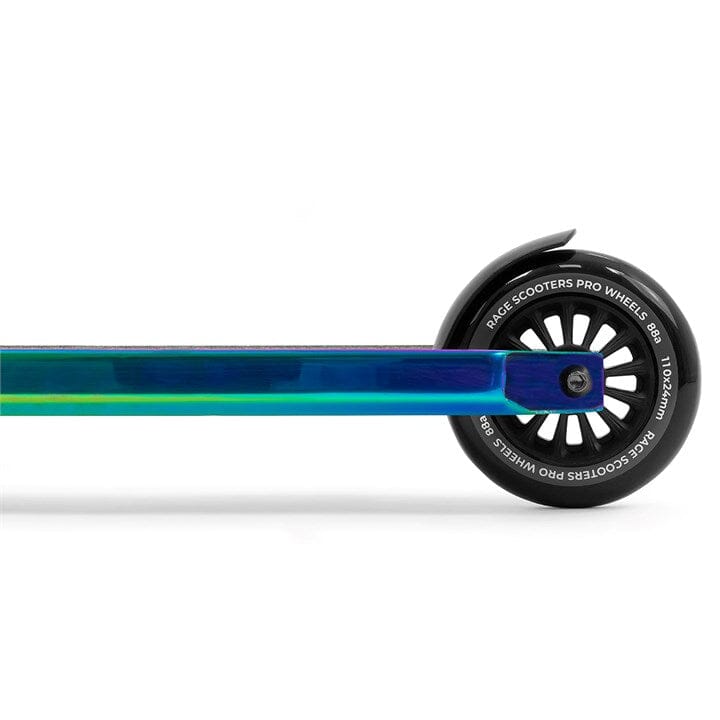 Rage One Stunt Scooter Neochrome - wheel detail