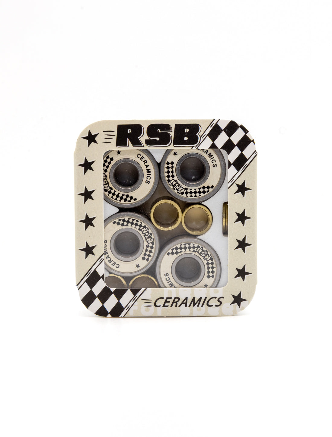 RSB Ceramics Bearings 8 Pack in tin – Rock Star Bearings ceramic skate bearings
