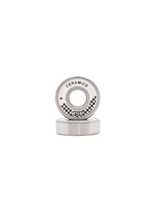 RSB Ceramics ceramic ball skate bearings with white shields