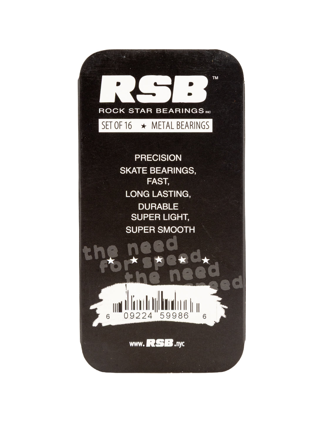 Rock Star Bearings Metal 16 pack close-up