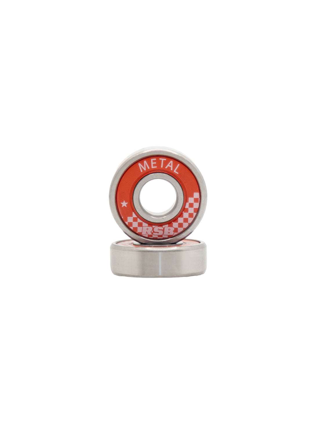 RSB Metal skate bearings with red shields