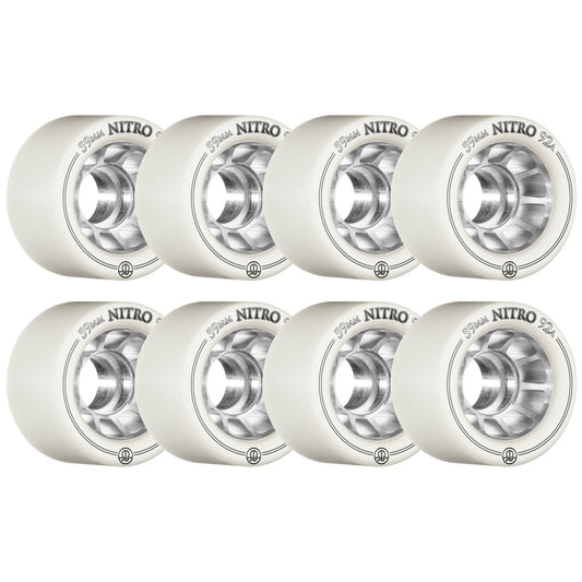 Rollerbones Nitro 59mm 92A white wheels, set of 8