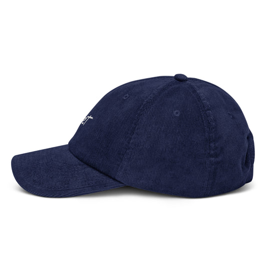 8SET CORD corduroy hat, blue, detail