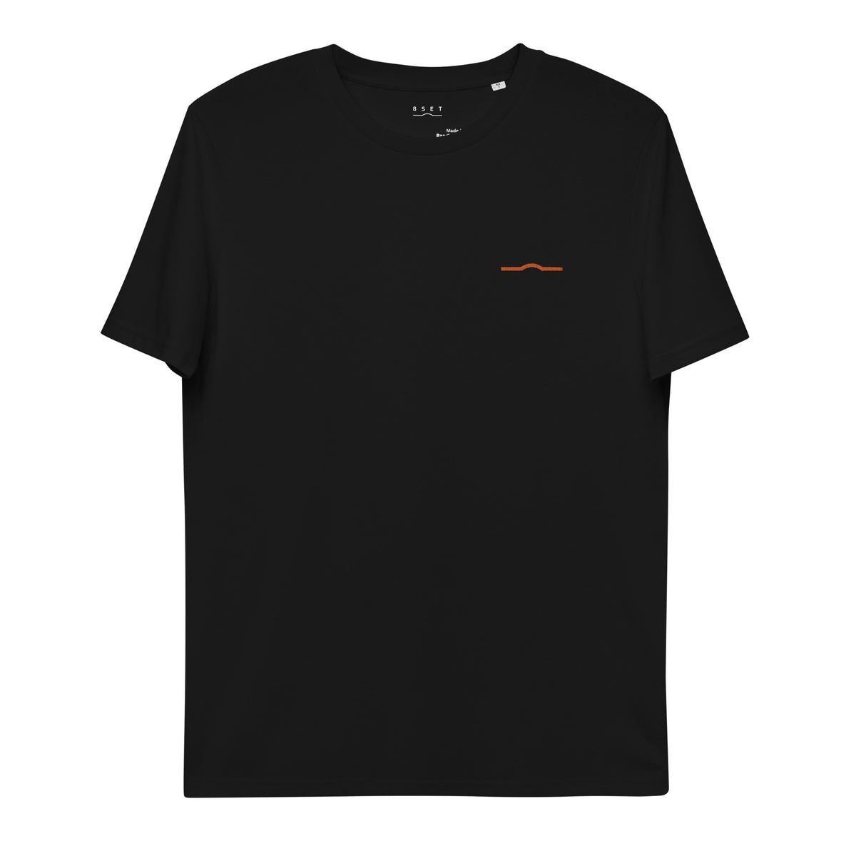 8SET Groove organic cotton t-shirt with embroidered logo